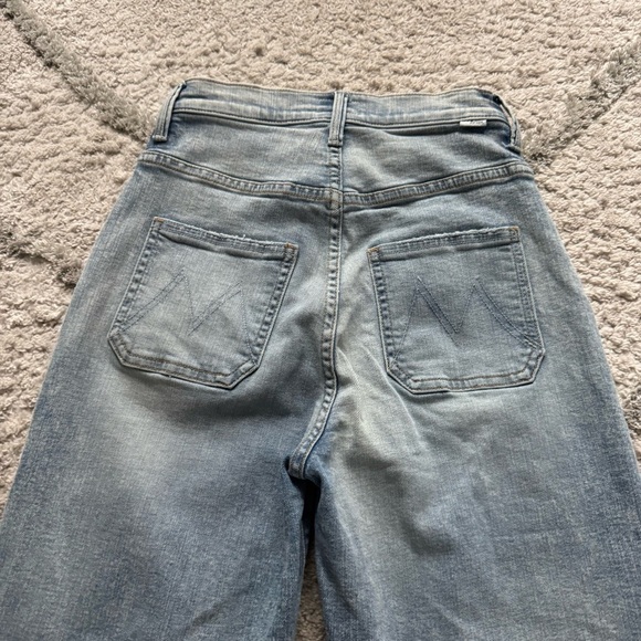 MOTHER The Wrapper Ultra High Rise Jogger ankle Jeans light wash 24 - Picture 9 of 11
